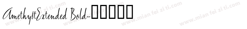 AmethystExtended Bold字体转换